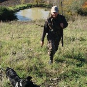 Cacciatore con cane